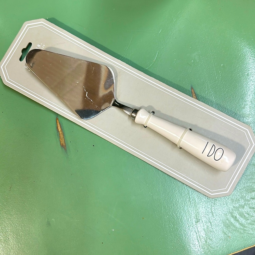 Rae Dunn Wedding Collection Cake Server